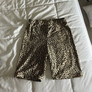 cheetah print biker shorts